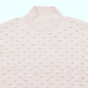 🦄ISO🦄 misha & and puff popcorn sweater in faded rose pink small or medium